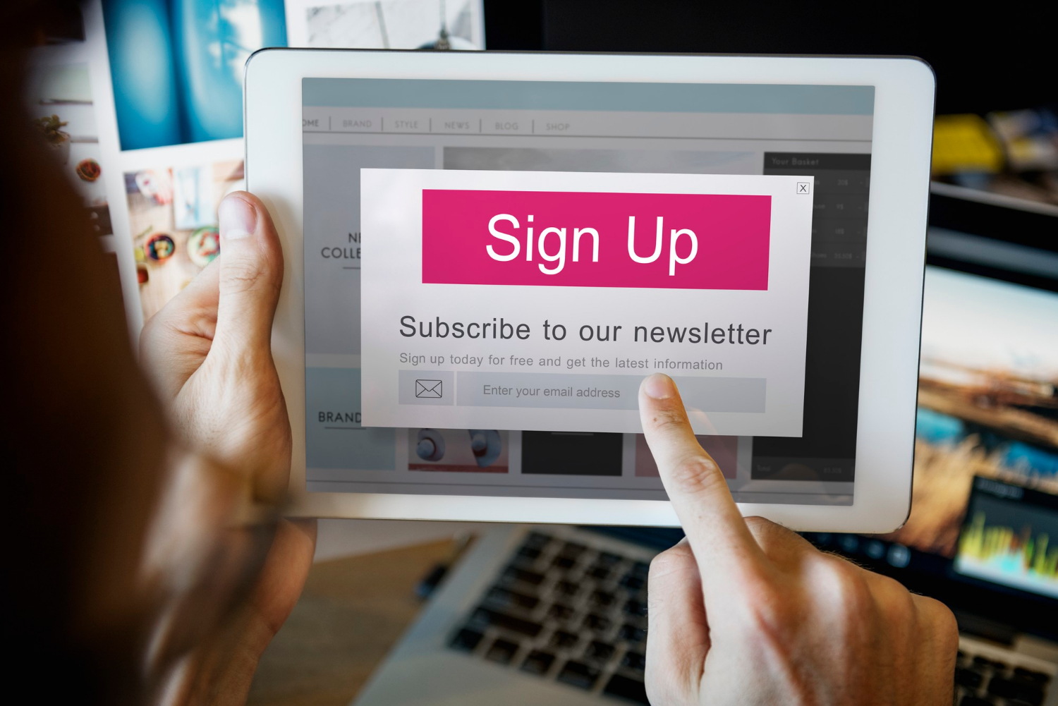 popup Popup forma za prijavu na newsletter na landing stranici